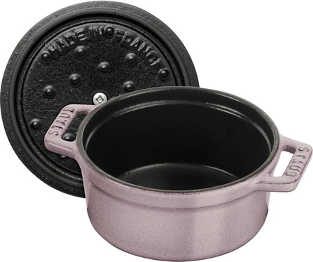 STAUB MINI COCOTTE Mini garnek żeliwny okrągły 250 ml, kwiat wiśni