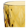 ROSE&TULIPANI DIAMOND Zestaw 6 szklanek 270 ml bursztynowy