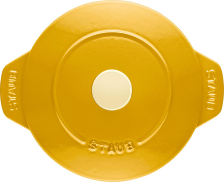 STAUB LA COCOTTE Mały garnek okrągły 16 cm, cytrynowy