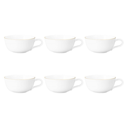 SELTMANN LIBERTY GOLDLINE Zestaw 6 filiżanek do herbaty 280 ml