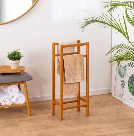 ARREDAMENTI SALVI' Stojak na ręczniki - 77 x 34 cm, Brązowy