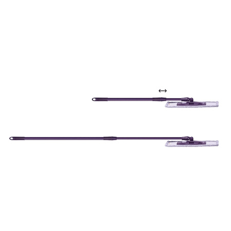 MERY Mop płaski z mikrofibry z teleskopowym kijem