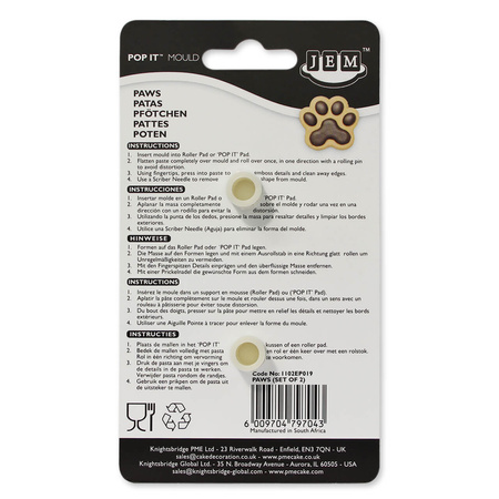 PME Zestaw 2 foremek JEM Pop It Psia łapka