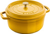 STAUB LA COCOTTE Garnek żeliwny okrągły 3.7 ltr cytrynowy