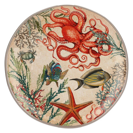 ROSE&TULIPANI SEA LIFE Taca okrągła z melaminy 42 cm