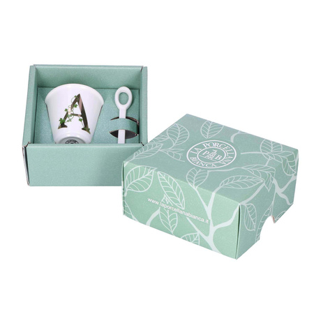 LA PORCELLANA BIANCA UNICO Filiżanka z łyżeczką 75 ml, Wzór A