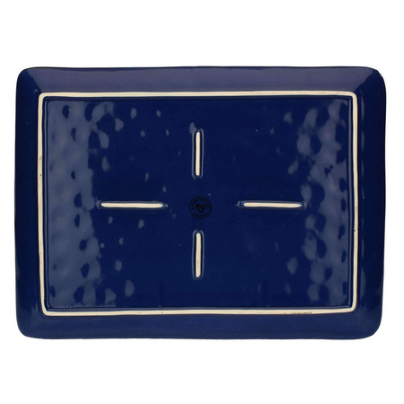 ROSE&TULIPANI CONCERTO BLU COBALTO Taca prostokątna 36 x 26.5 cm