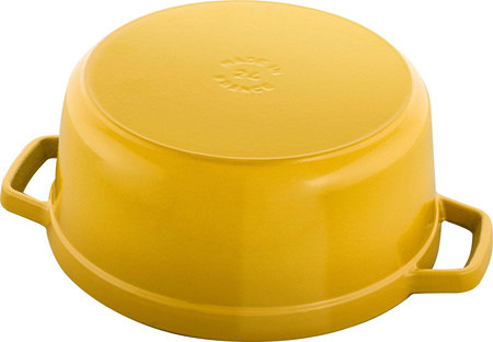 STAUB LA COCOTTE Garnek żeliwny okrągły 3.7 ltr cytrynowy