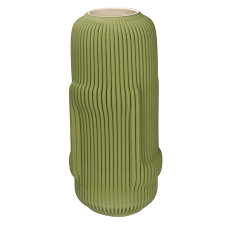 RITUALI DOMESTICI LINO Wazon zielony 18 x 18 x 35 cm