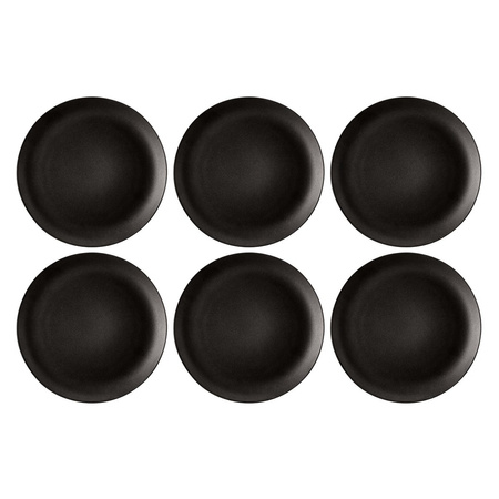 SELTMANN LIBERTY VELVET BLACK Zestaw 6 talerzy obiadowych 27.5 cm