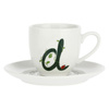 LA PORCELLANA BIANCA SOLOTUA Filiżanka ze spodkiem 90 ml, Wzór D