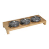 STAUB Stand na 3 mini cocotte drewniany