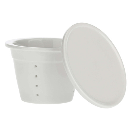 LA PORCELLANA BIANCA ATUPERTU Filtr z pokrywką do kubka do infuzji