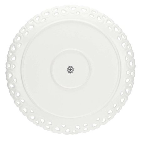 LA PORCELLANA BIANCA VALENTINO Zdobiony talerz do ciasta 34 cm