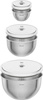 ZWILLING FRESH & SAVE Zestaw 3 stalowych misek próżniowych z pokrywką