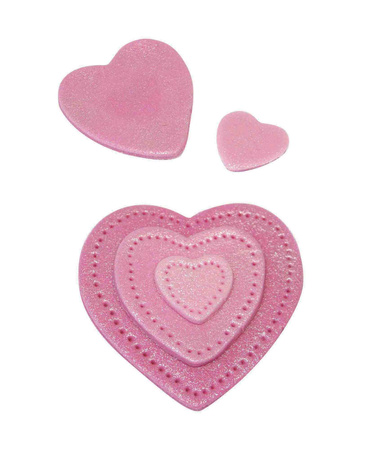 PME Zestaw 3 metalowych foremek serce