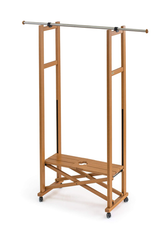 ARREDAMENTI ELIOS Stojak na ubrania - 37 x 78 cm, Brązowy