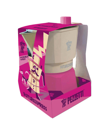 PEZZETTI FUTUREXPRESS Emaliowana kawiarka (1 filiżanka) - Różowy