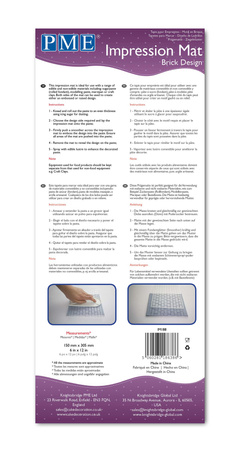 PME Mata strukturalna do masy cukrowej (mur)