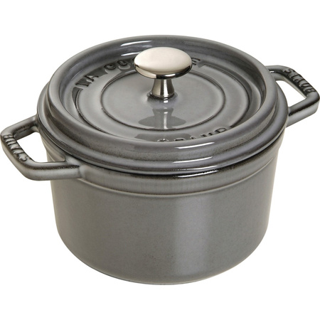 STAUB LA COCOTTE Garnek żeliwny okrągły 1.2 ltr, grafitowy