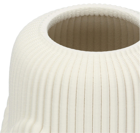 RITUALI DOMESTICI LINO Biały wazon 29.5 x 20 cm