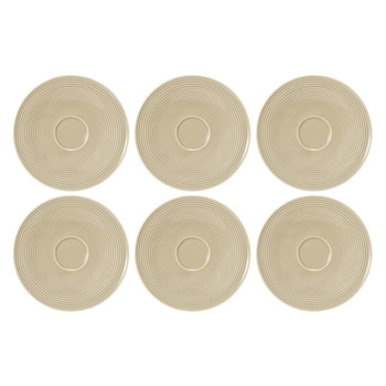 SELTMANN BEAT COLOR GLAZE Zestaw 6 spodków 16.5 cm