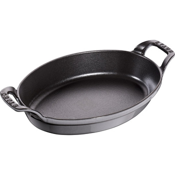 STAUB Owalne mini naczynie do pieczenia i zapiekania 24 x 16 cm, szary