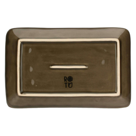 ROSE&TULIPANI CONCERTO GRIGIO TORTORA Zestaw 4 tac prostokątnych 20 x 13 cm