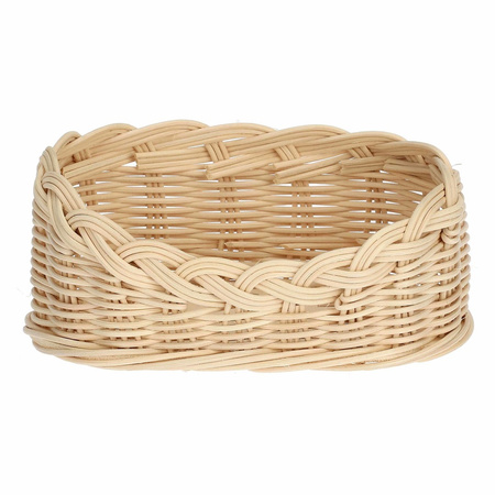 LA PORCELLANA BIANCA MIDOLLINO Wiklinowy kosz na zestaw do oliwy i octu