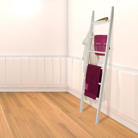 ARREDAMENTI AXEL Wieszak - 167 x 44.5 cm, biały