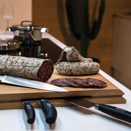 ARTELEGNO TORINO Dwustronna deska do krojenia z drewna bukowego 40 x 30 cm