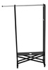 ARREDAMENTI ELIOS Stojak na ubrania - 37 x 78 cm, Czarny
