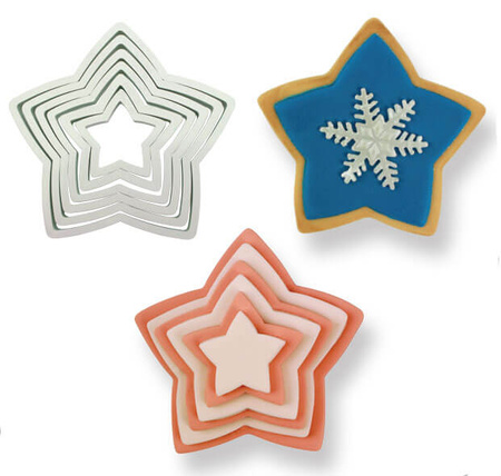 PME Wykrawaczki do ciastek gwiazdy (6 sztuk)