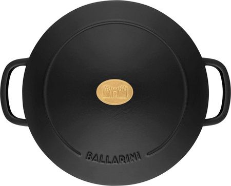 BALLARINI BELLAMONTE Garnek żeliwny okrągły 4 ltr, czarny