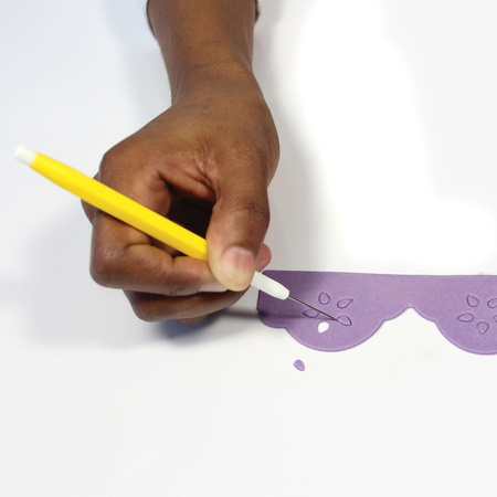 PME Narzędzie modelarskie szpikulec rysik 15 cm żółty