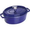 STAUB LA COCOTTE Garnek żeliwny owalny 4.2 ltr, niebieski