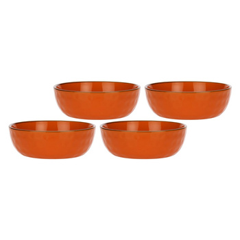 ROSE&TULIPANI CONCERTO ARANCIONE Zestaw 4 misek do sałatek 20 cm