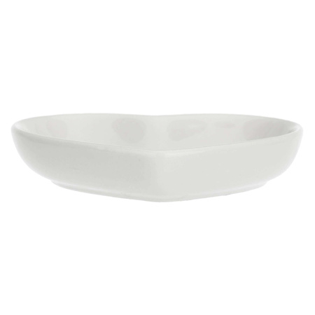 LA PORCELLANA BIANCA CUPIDO Miska serce 7 cm