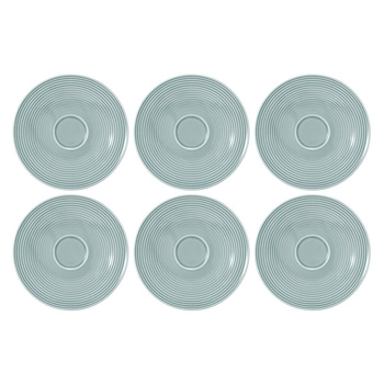 SELTMANN BEAT COLOR GLAZE Zestaw 6 spodków 16.5 cm