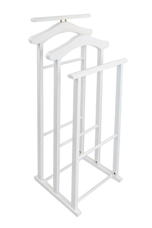 ARREDAMENTI MAXI Stojak na koszule i garnitur - 102 x 35 cm, Biały