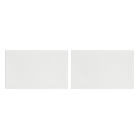 LA PORCELLANA BIANCA ESSENZIALE GOURMET Zestaw 2 tac do serwowania 35 x 23 cm