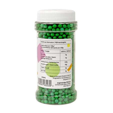 PME Cukrowe perełki dekoracyjne 100 g zielony