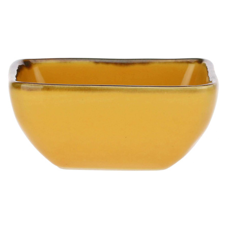 ROSE&TULIPANI CONCERTO OCRA Zestaw 6 kwadratowych miseczek 8 cm