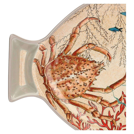 ROSE&TULIPANI SEA LIFE Zestaw 2 talerzy z melaminy ryby 33 x 23 cm