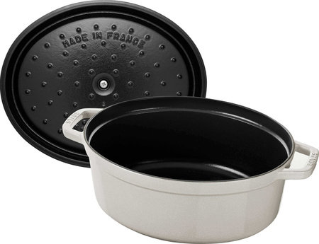 STAUB LA COCOTTE Garnek żeliwny owalny 5.5 ltr, truflowy