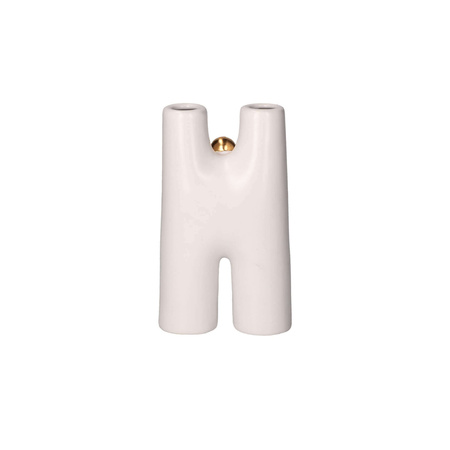 RITUALI DOMESTICI GLINFLUENCER Nowoczesny wazon ceramiczny H 9.5 x 5 x 16 cm