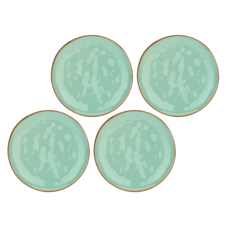 ROSE&TULIPANI CONCERTO VERDE ACQUA Zestaw 4 talerzy do sałatek 20 cm