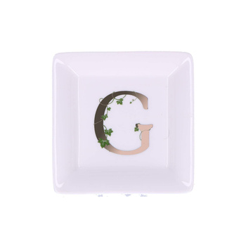 LA PORCELLANA BIANCA ADORATO Talerzyk kwadratowy 10 cm, Wzór G