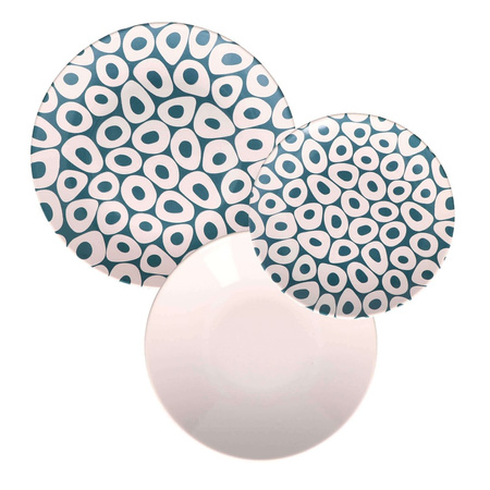 ROSE&TULIPANI SEA STONES Serwis obiadowy dla 6 osób