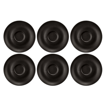 SELTMANN LIBERTY VELVET BLACK Zestaw 6 spodków 12 cm